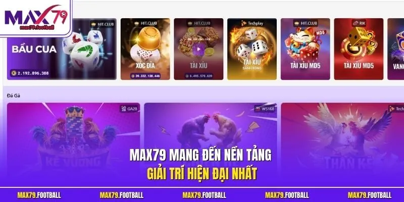 MAX79 mang đến nền tảng giải trí hiện đại nhất